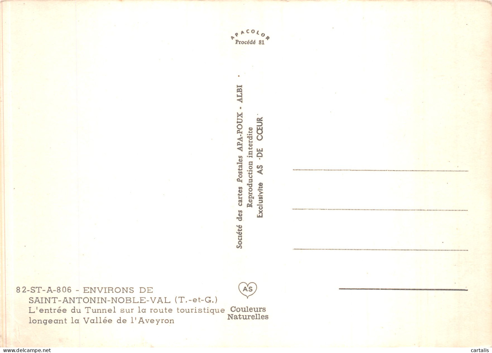 82-ENVIRONS DE SAINT ANTONIN NOBLE VAL-N° 4447-C/0075 - Other & Unclassified