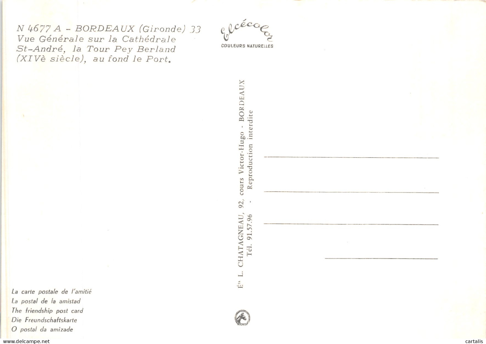 33-BORDEAUX-N° 4447-C/0043 - Bordeaux
