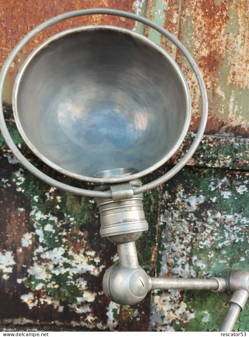 Rare Ancienne Lampe Industrielle Articulée - Lámparas Y Arañas