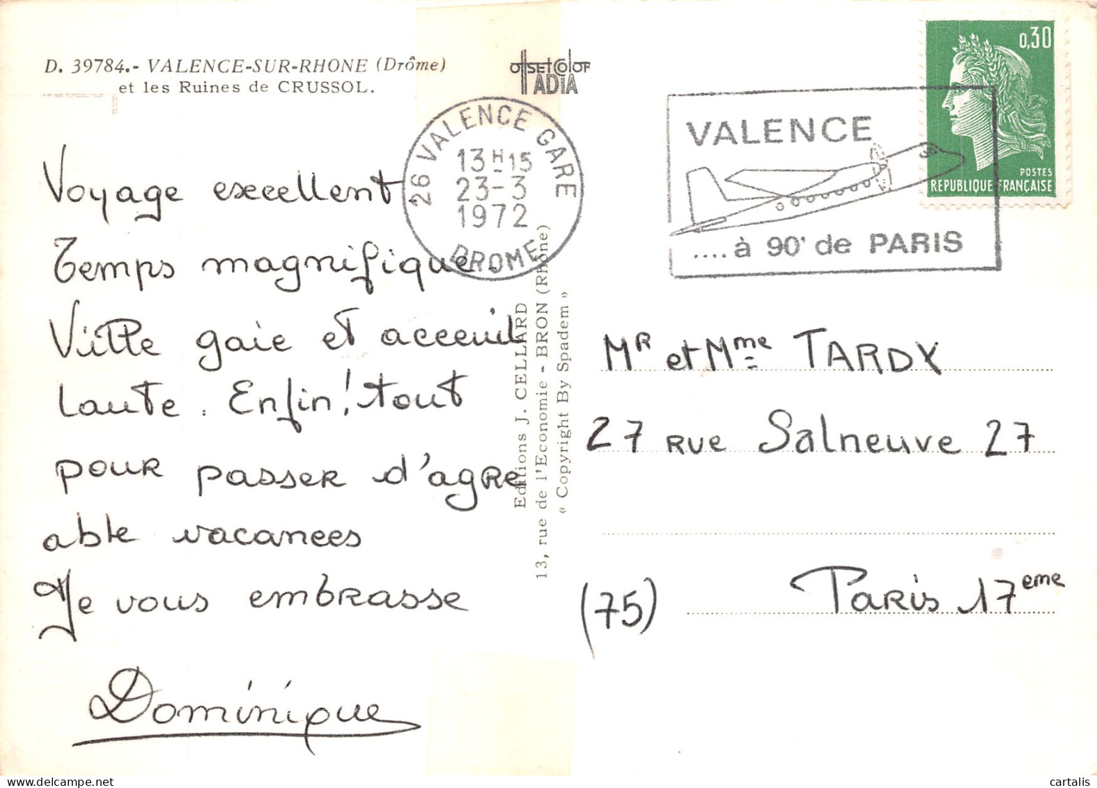 26-VALENCE SUR RHONE-N° 4448-B/0093 - Other & Unclassified