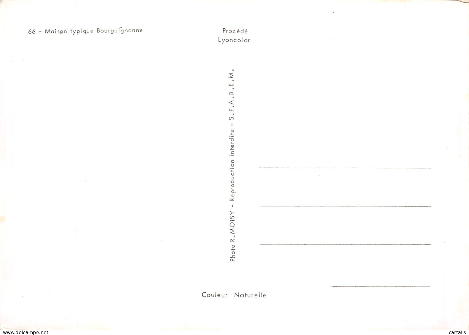 51-MAISON TYPIQUE BOURGUIGNONNE-N° 4448-B/0047 - Otros & Sin Clasificación