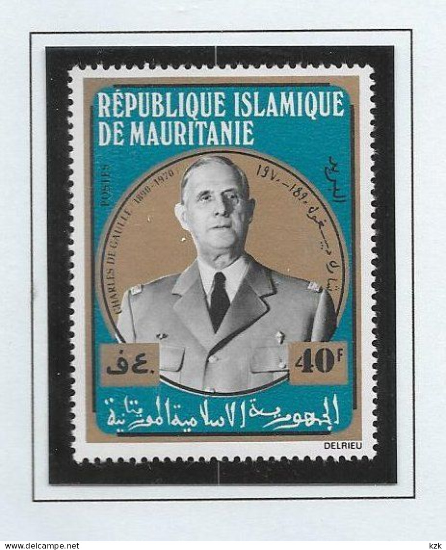 12	08 034		MAURITANIE - De Gaulle (Generaal)