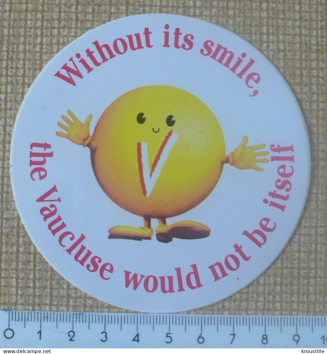 AUTOCOLLANT VAUCLUSE - WITHOUT ITS SMILE - REGIONALISME - Stickers