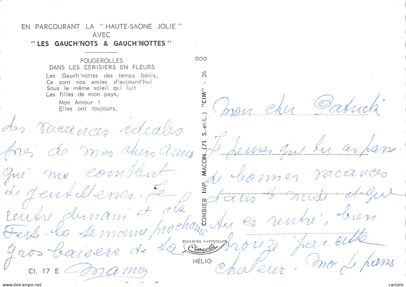 70-HAUTE SAONE FOLKLORE-N° 4448-D/0067 - Other & Unclassified