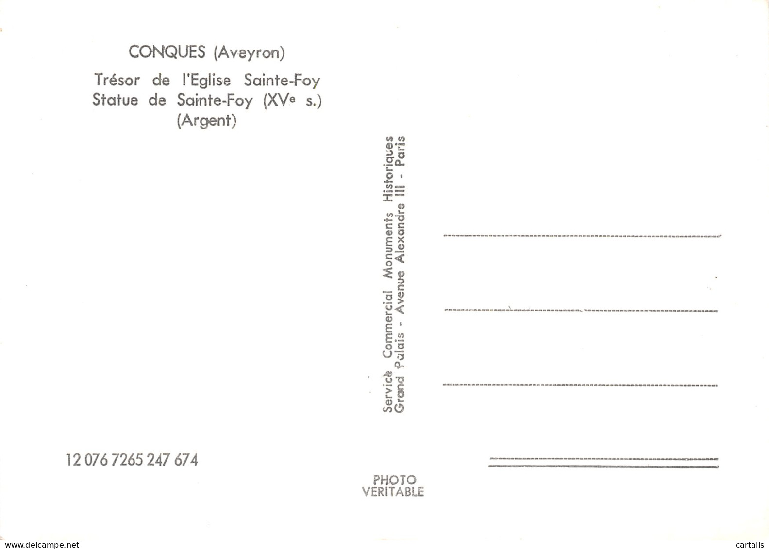 12-CONQUES-N° 4448-B/0345 - Andere & Zonder Classificatie