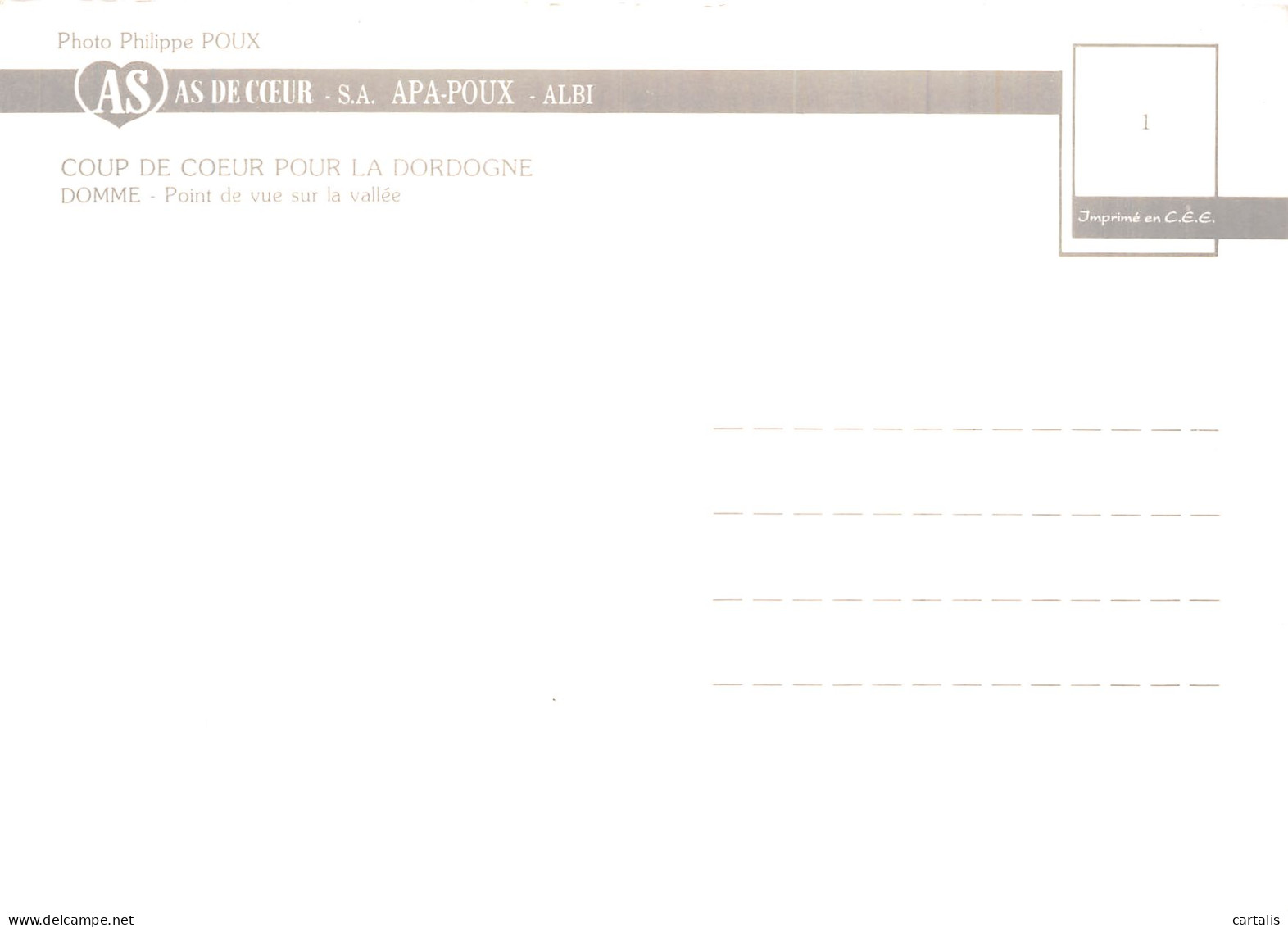 24-DOMME VALLEE DE LA DORDOGNE-N° 4448-B/0259 - Autres & Non Classés