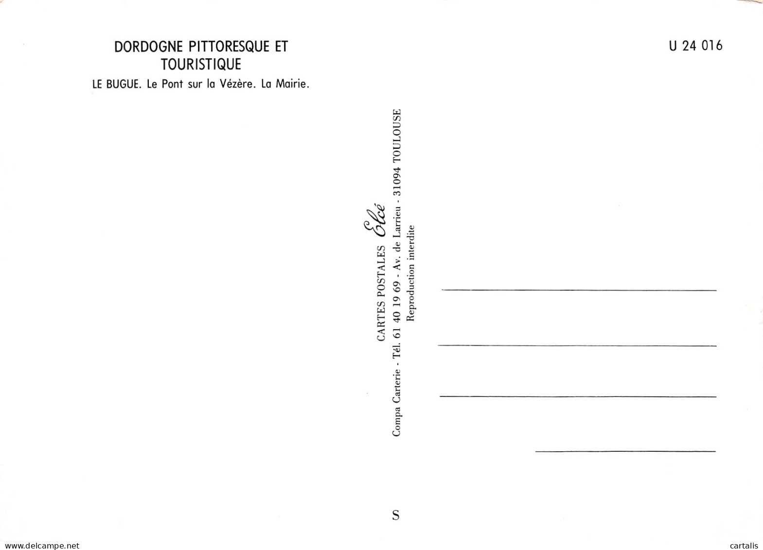 24-LE BUGUE-N° 4448-B/0251 - Autres & Non Classés