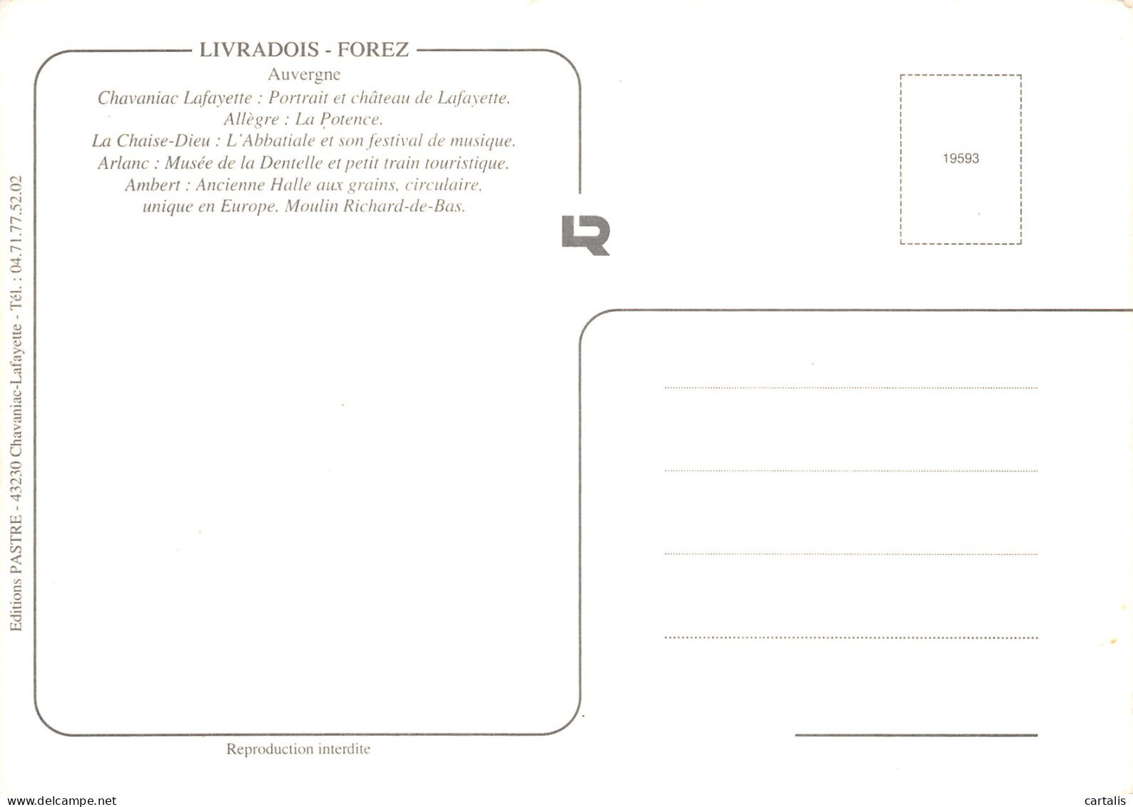 43-LIVRADOIS FOREZ-N° 4449-B/0243 - Sonstige & Ohne Zuordnung