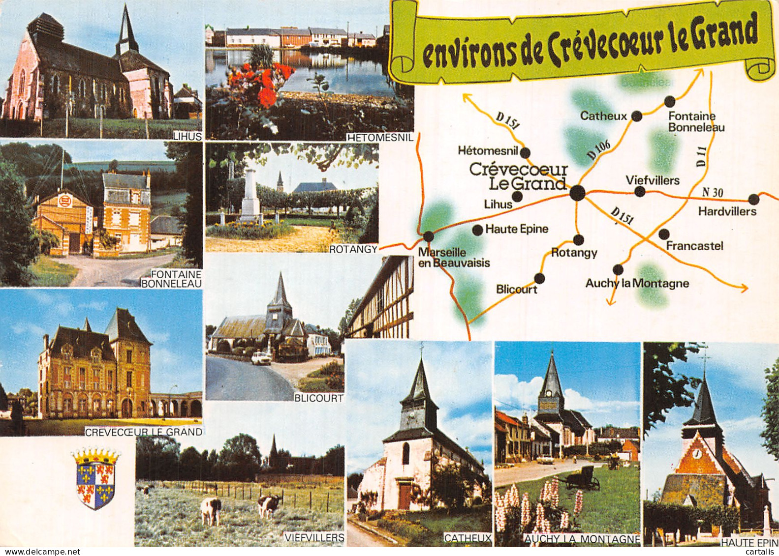 60-CREVECOEUR LE GRAND-N° 4449-B/0251 - Crevecoeur Le Grand