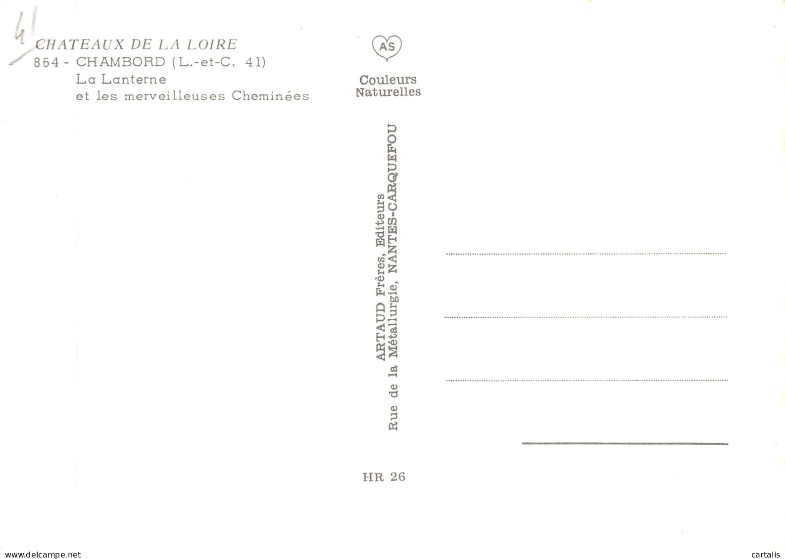41-CHAMBORD-N° 4449-A/0137 - Chambord