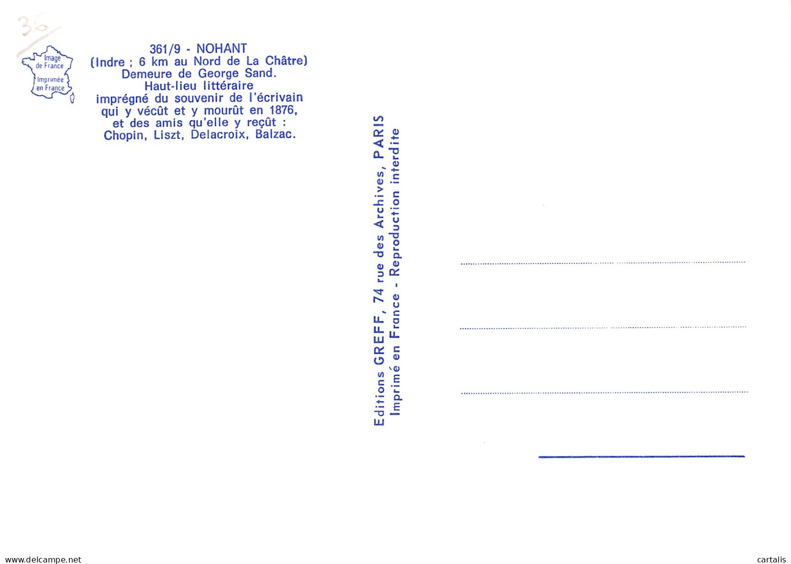 36-NOHANT-N° 4449-A/0041 - Other & Unclassified