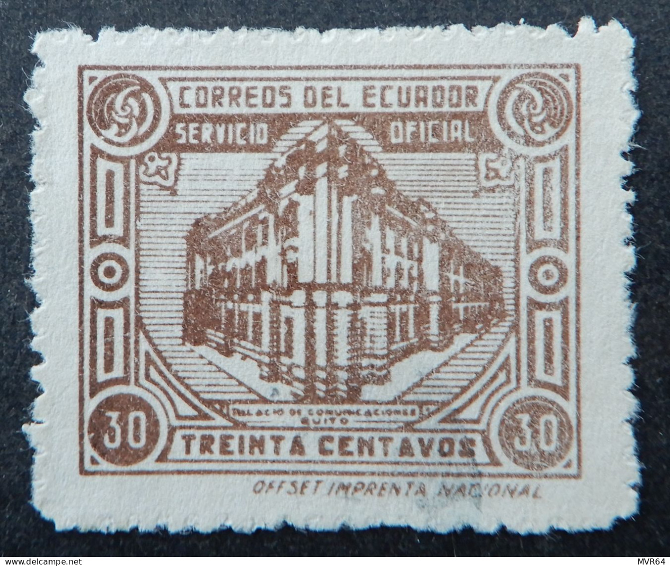 Ecuador 1947 (6) 'Palacio De Comunication De Quito - Ecuador