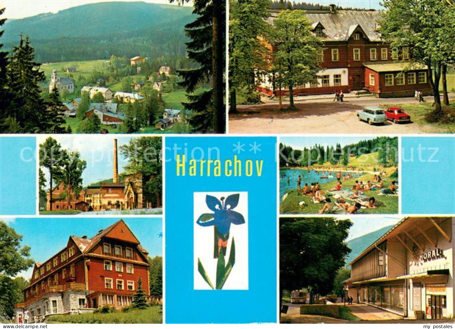 73677508 Harrachov Harrachsdorf Panorama Nekolika Hotely Sportovnimi Zarizenimi  - Tchéquie