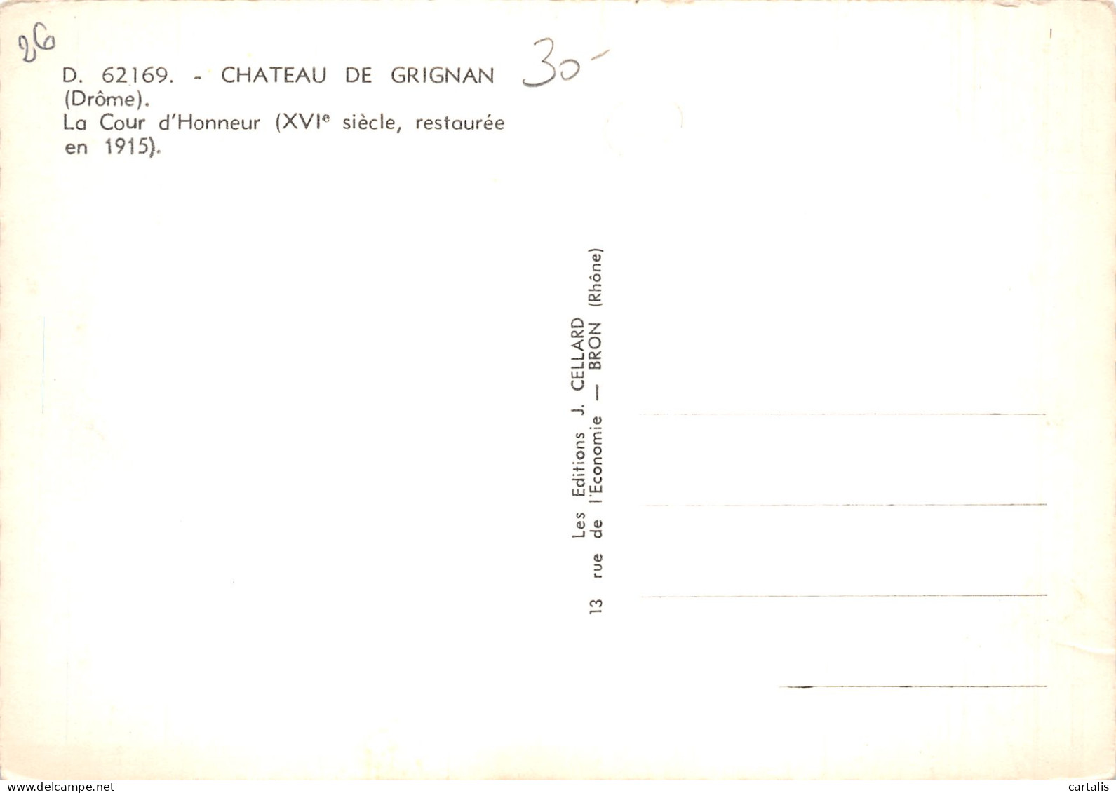26-GRIGNAN-N° 4449-D/0359 - Grignan