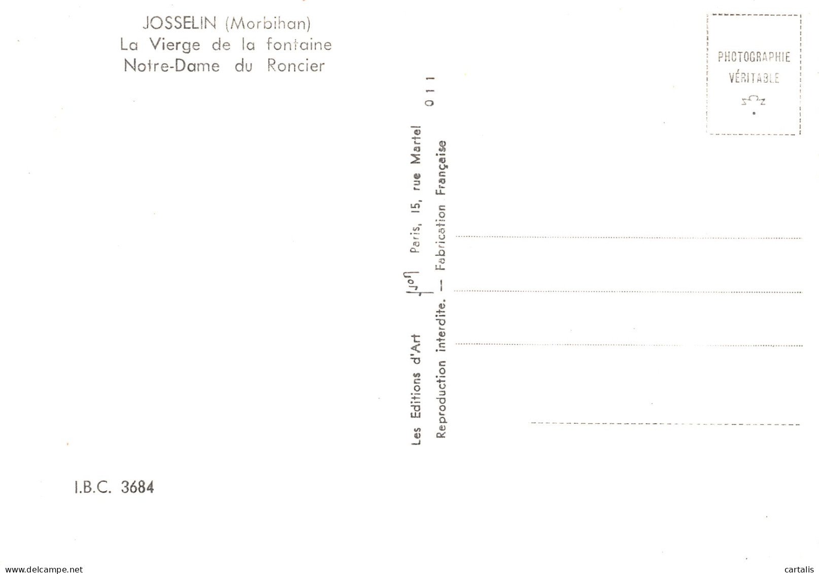 56-JOSSELIN-N° 4449-D/0243 - Josselin