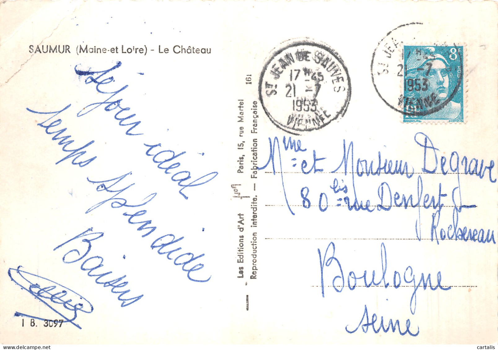49-SAUMUR-N° 4449-C/0217 - Saumur
