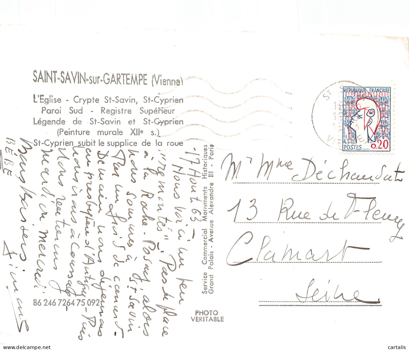 86-SAINT SAVIN SUR GARTEMPE-N° 4449-B/0331 - Saint Savin