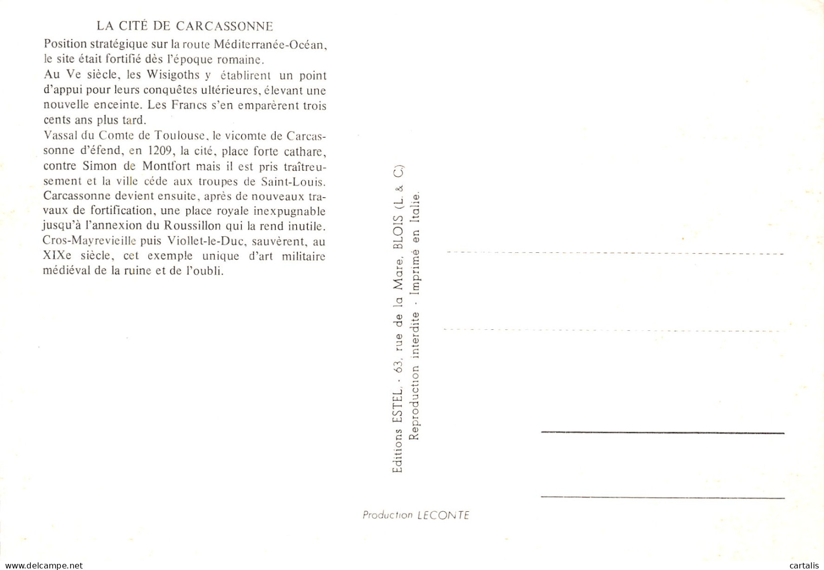 11-CARCASSONNE-N° 4449-B/0269 - Carcassonne