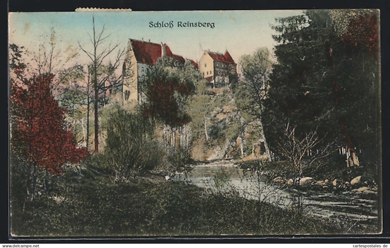 AK Reinsberg /Sachsen, Schloss Im Herbst  - Reinsberg (Sachsen)