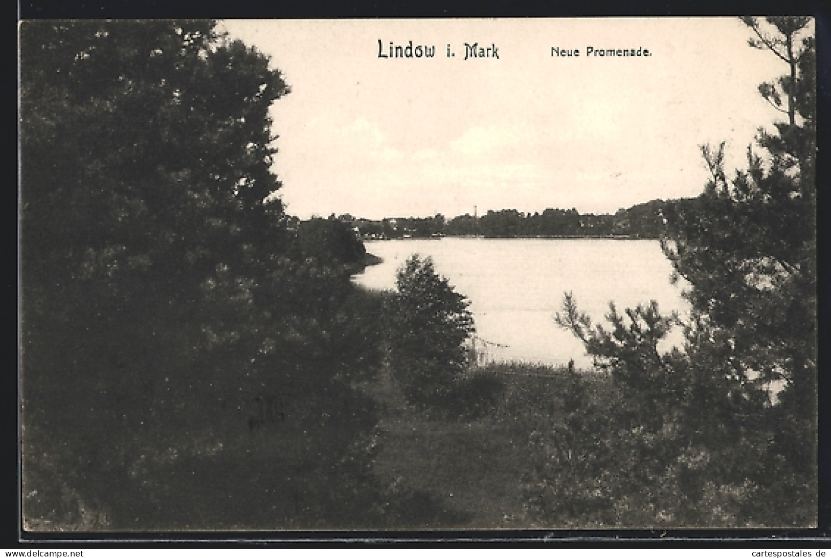 AK Lindow I. Mark, Neue Promenade  - Lindow