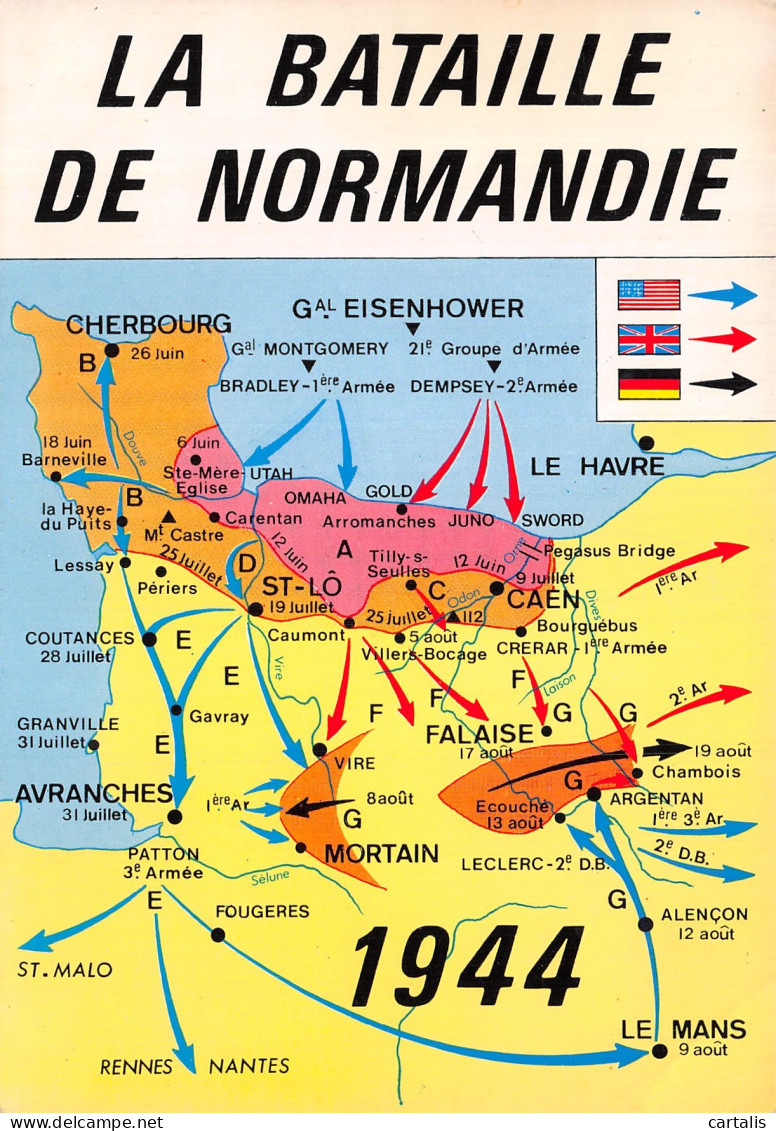 14-LA BATAILLE DE NORMANDIE-N° 4450-D/0361 - Other & Unclassified