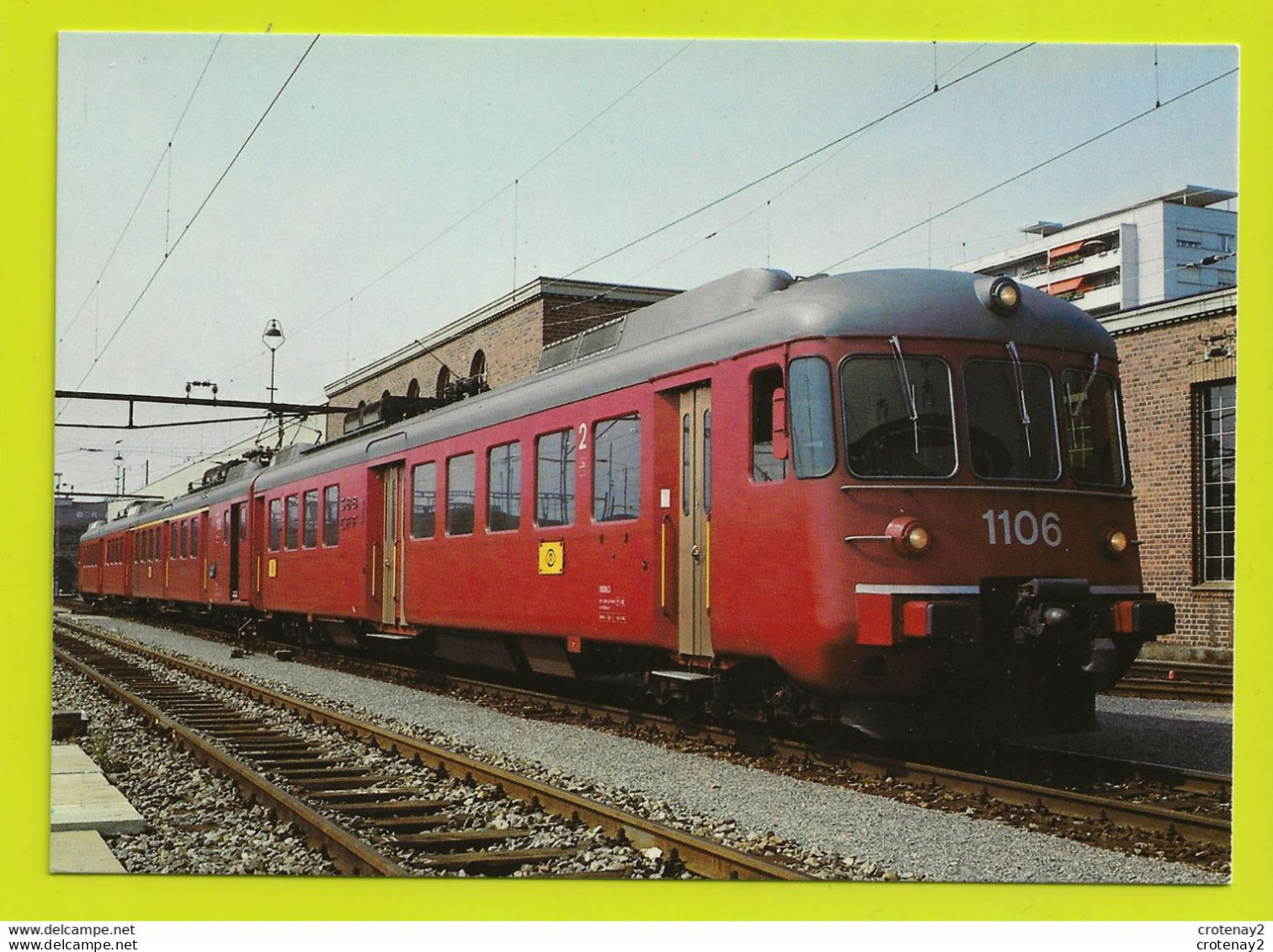 TRAIN Zurich Le 28 Août 1983 Rame Automotrice Electrique RABDe Des CFF - Zürich