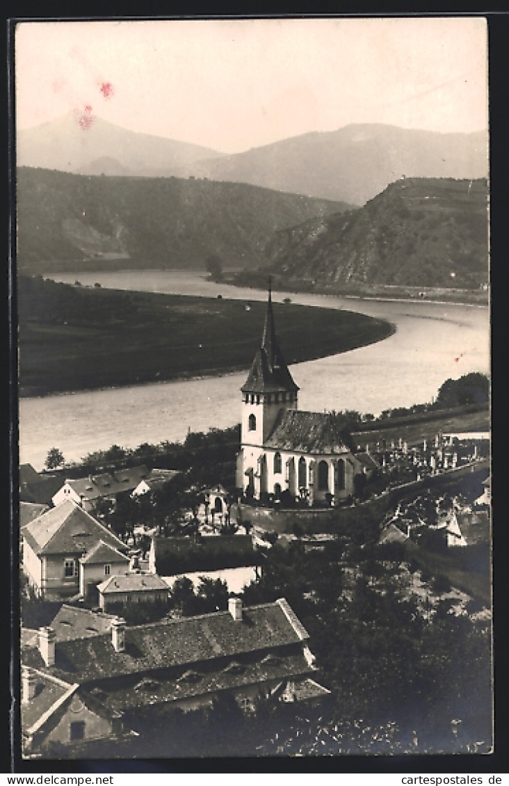 AK Aussig, Kirche Am Fluss  - República Checa