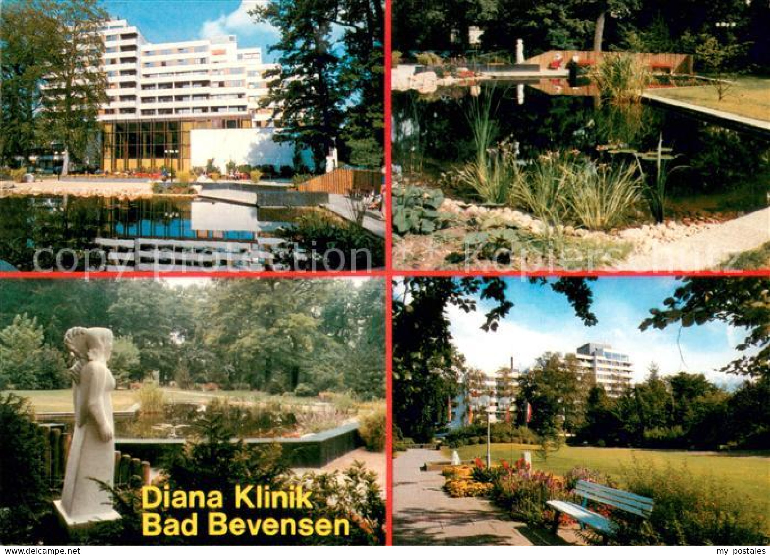 73677415 Bad Bevensen Diana Klinik Teich Statue Park Bad Bevensen - Bad Bevensen