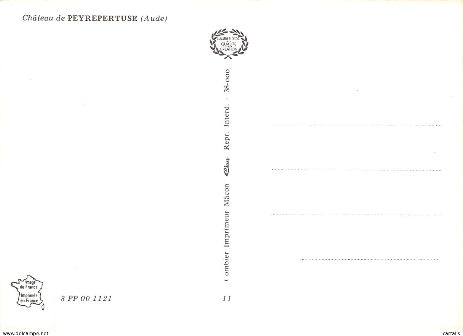 11-DUILHAC SOUS PEYREPERTUSE CHATEAU DE PEYREPERTUSE-N° 4450-C/0023 - Other & Unclassified