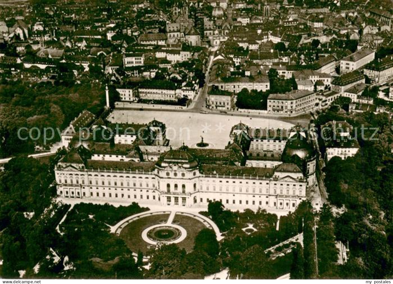 73677410 Wuerzburg Residenz Fliegeraufnahme Wuerzburg - Würzburg