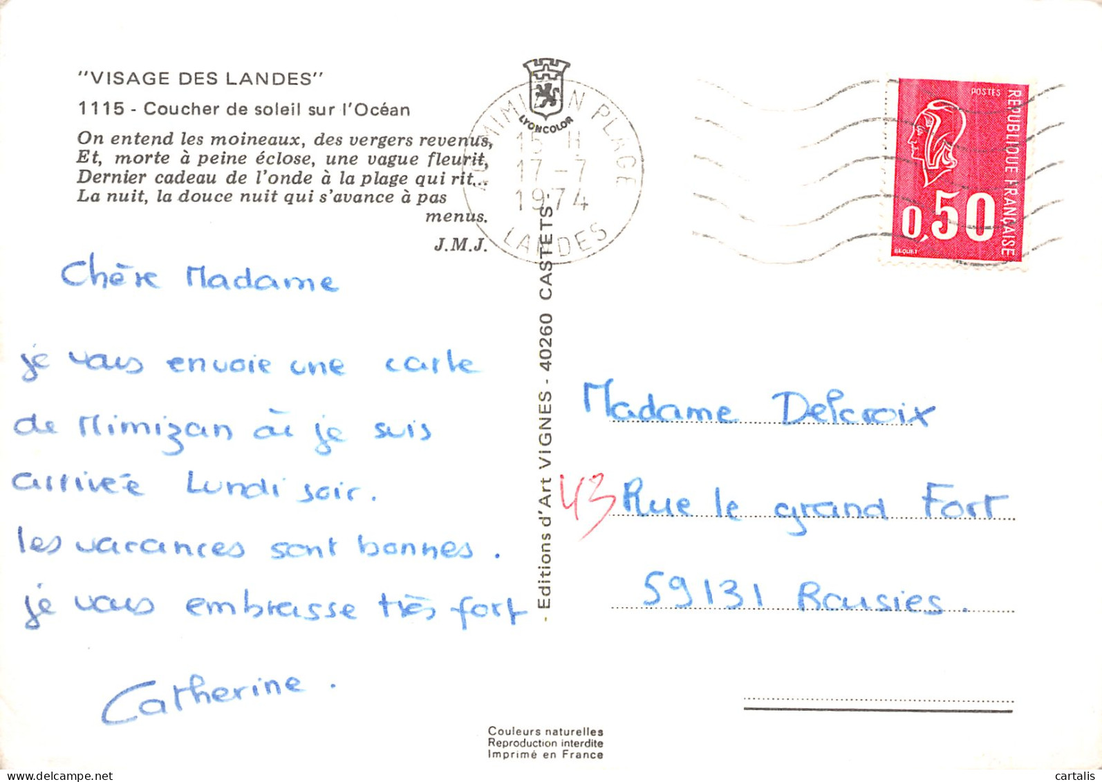 40-LES LANDES-N° 4451-B/0291 - Sonstige & Ohne Zuordnung