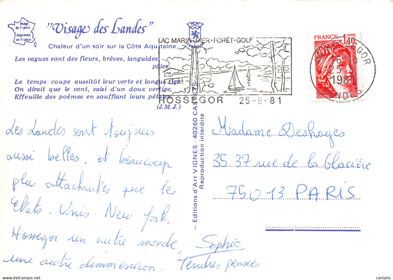 40-LES LANDES-N° 4451-B/0273 - Sonstige & Ohne Zuordnung