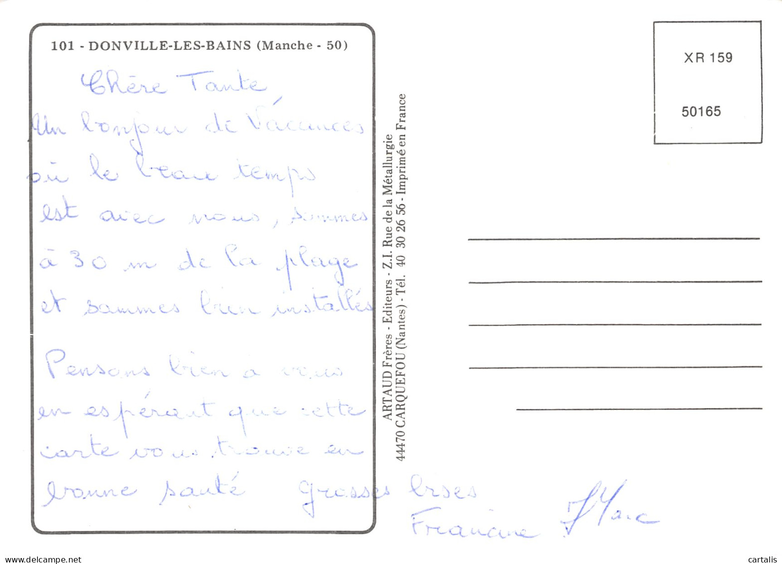 50-DONVILLE LES BAINS-N° 4451-B/0237 - Other & Unclassified