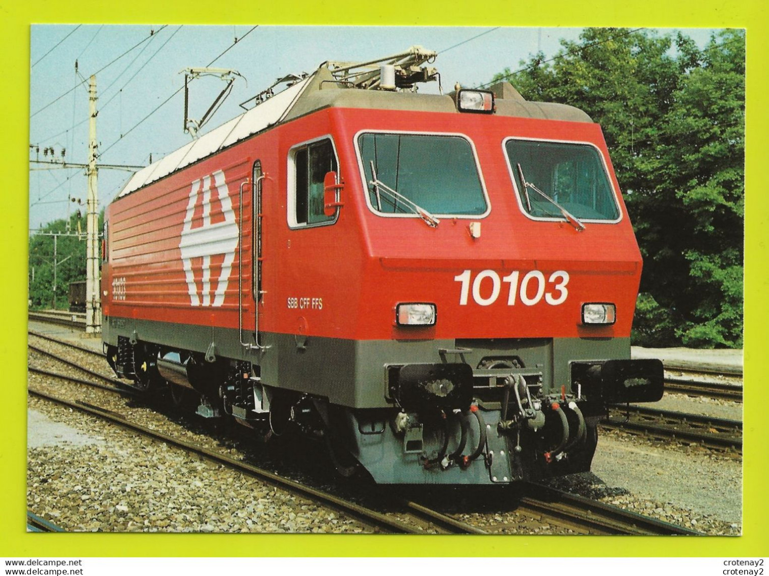 TRAIN Zurich Le 3 Juin 1982 Locomotive Electrique Re 4/4 IV 10103 Des CFF - Zürich
