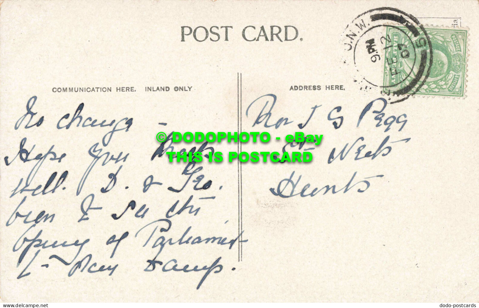 R558171 General Post Office And St. Martins Le Grand London. 1907 - Andere & Zonder Classificatie