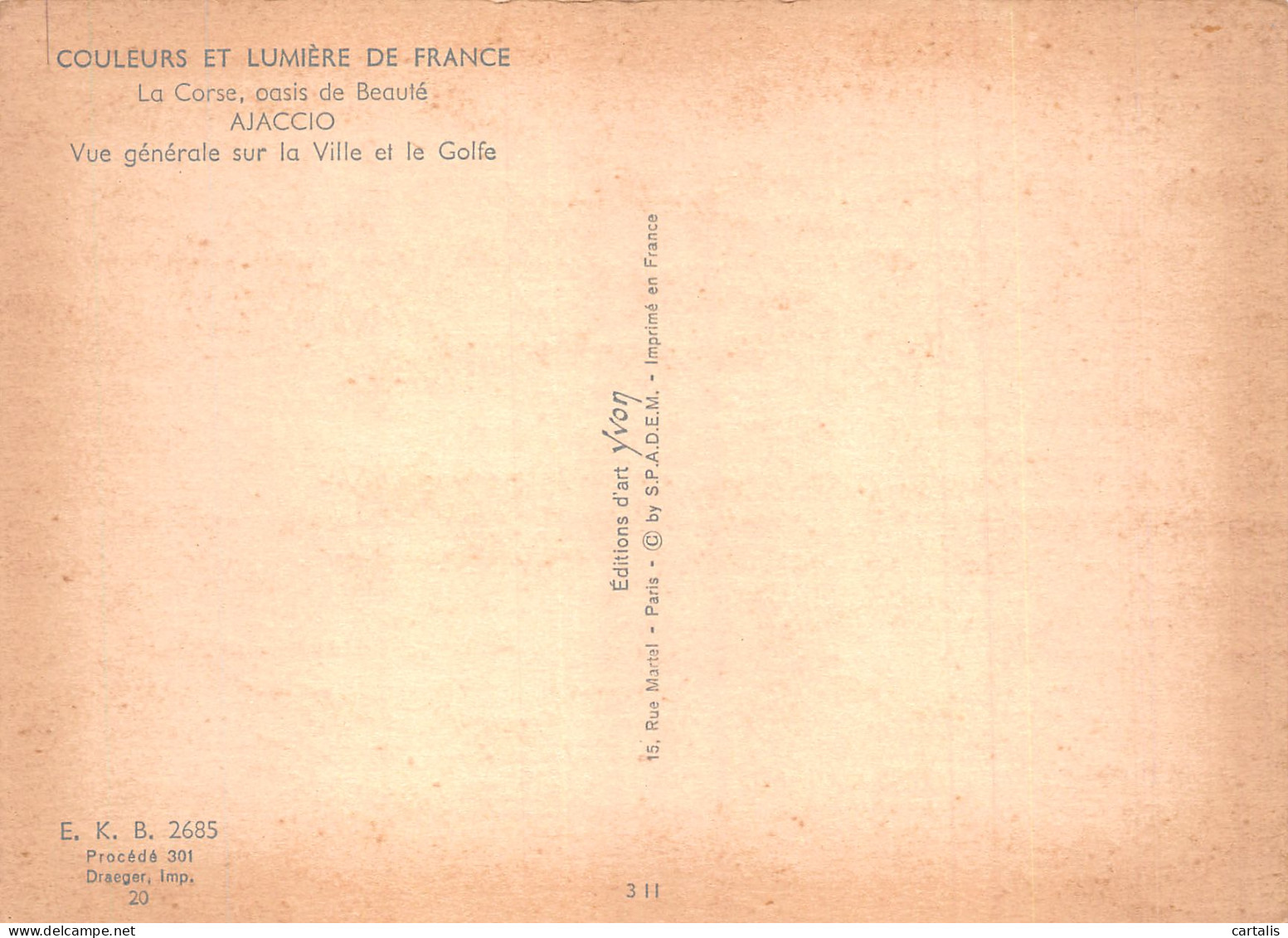 20-CORSE AJACCIO-N° 4451-D/0065 - Sonstige & Ohne Zuordnung