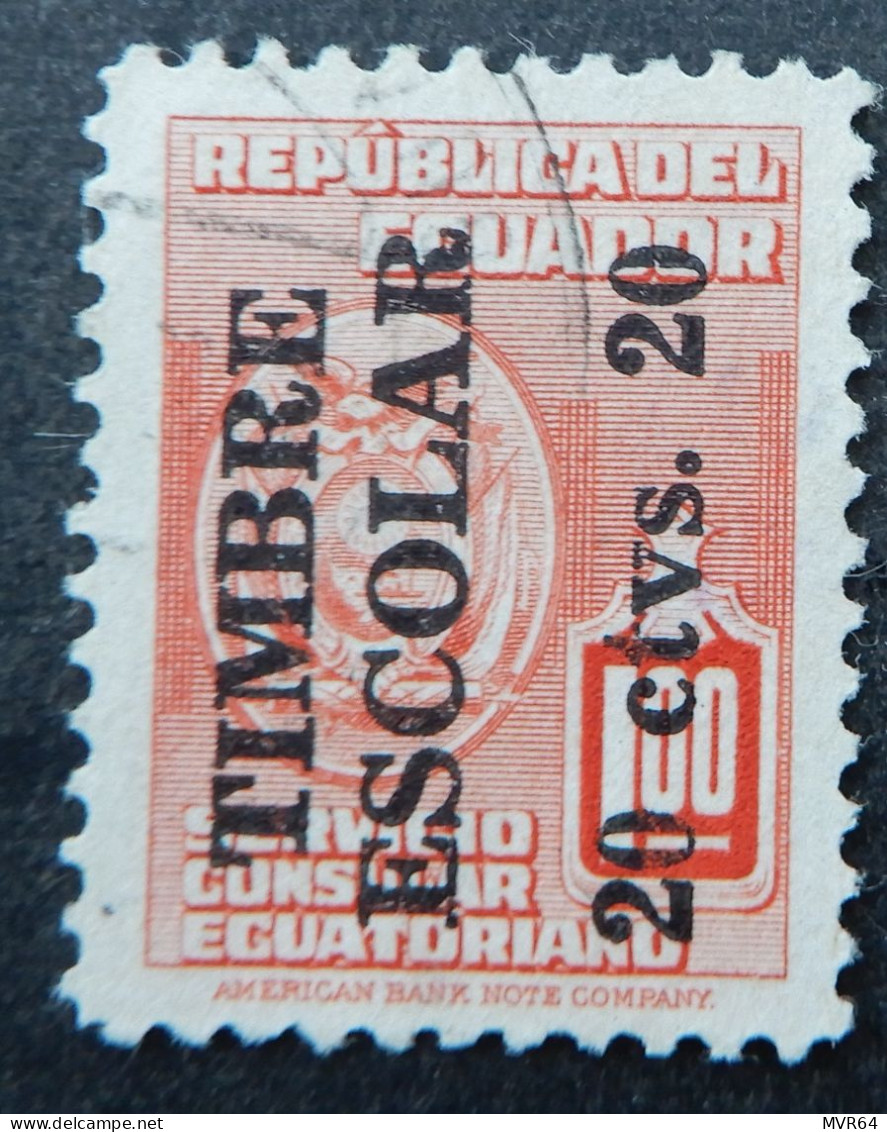 Ecuador 1949 1950 (1) Consular Service Stamp - Ecuador