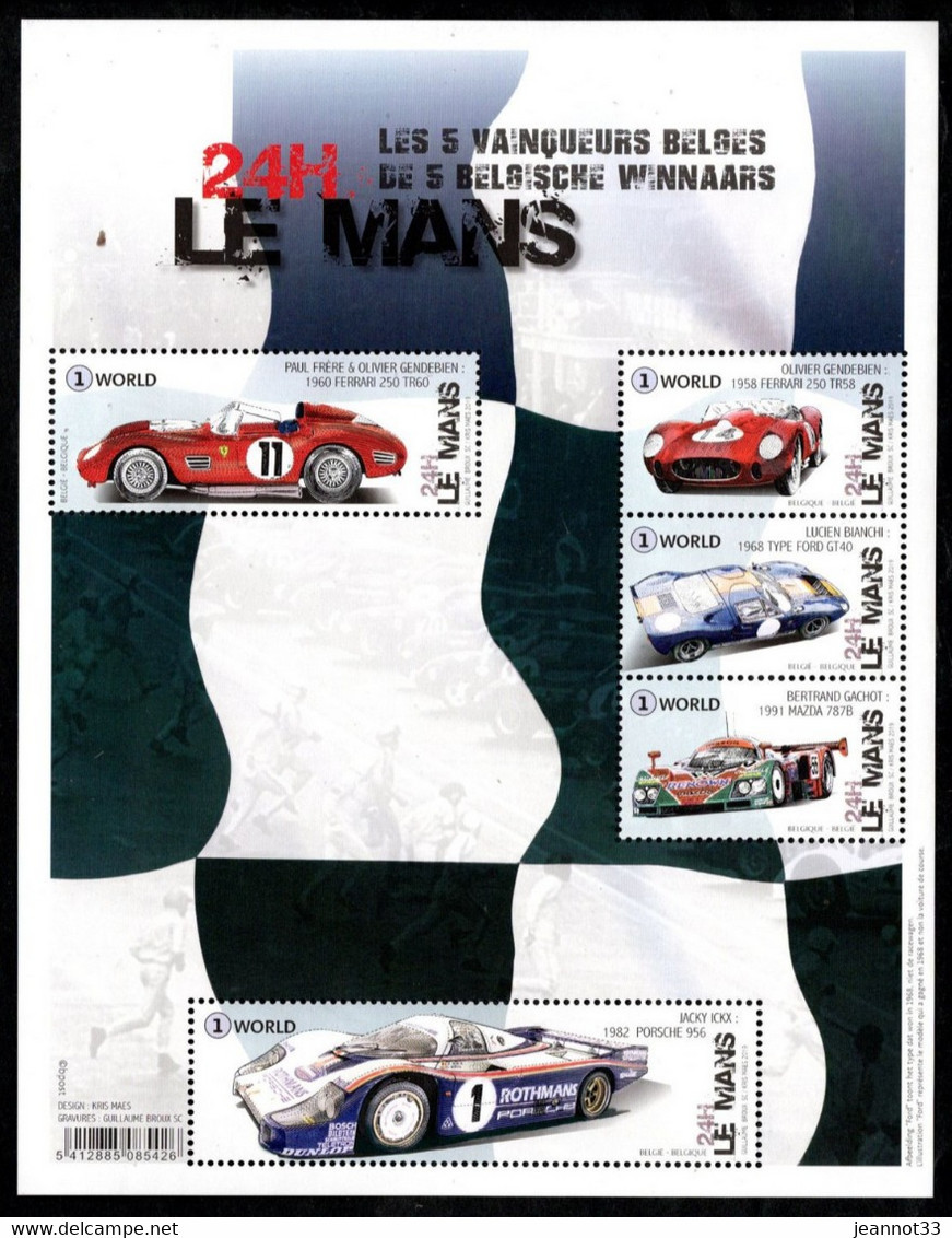 BF 283 Le Mans - Les Cinq Vainqueurs Belges Des 24 Heures Du Mans - 2002-… (€)