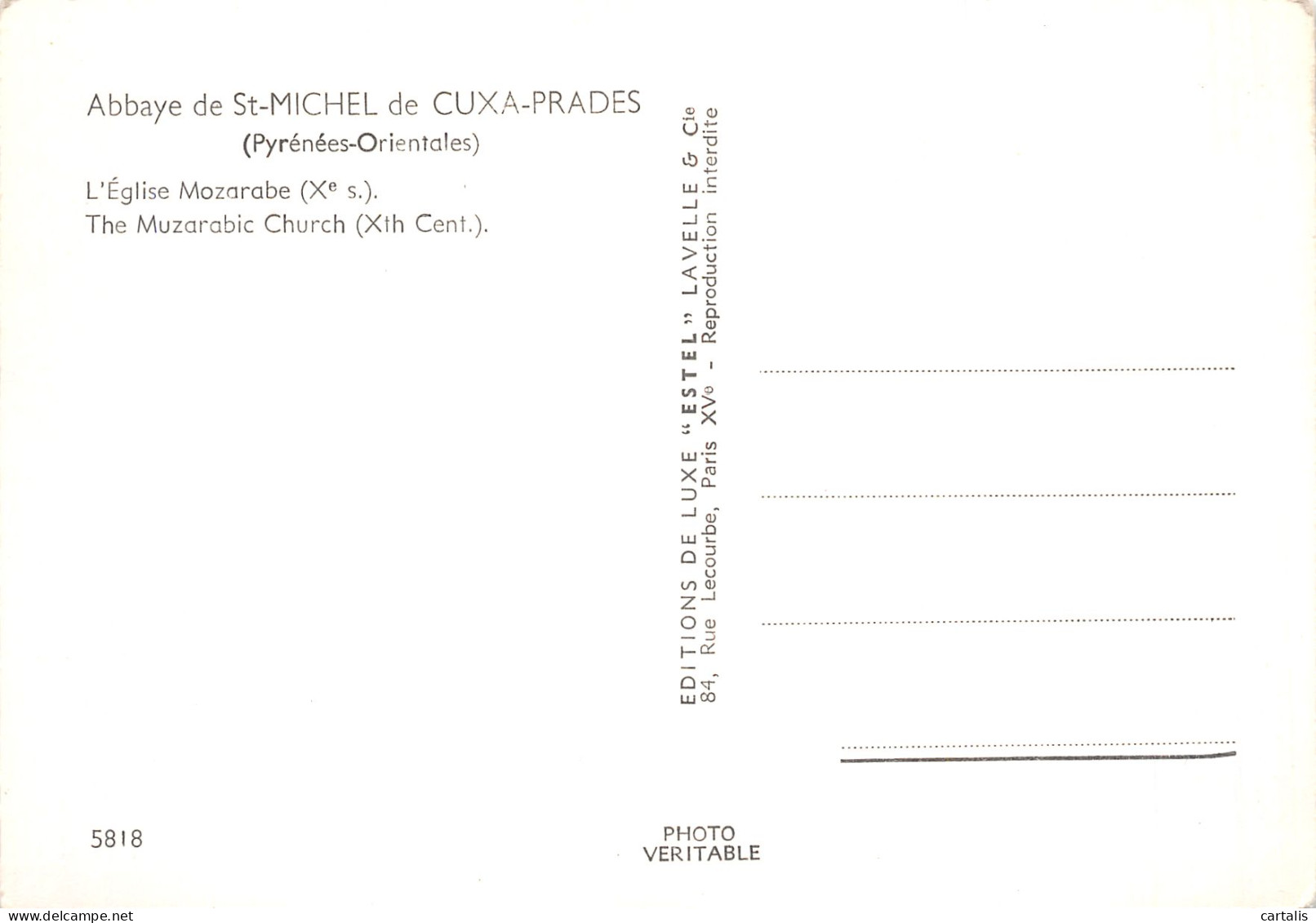66-CODALET ABBAYE DE SAINT MICHEL DE CUXA-N° 4451-C/0289 - Andere & Zonder Classificatie