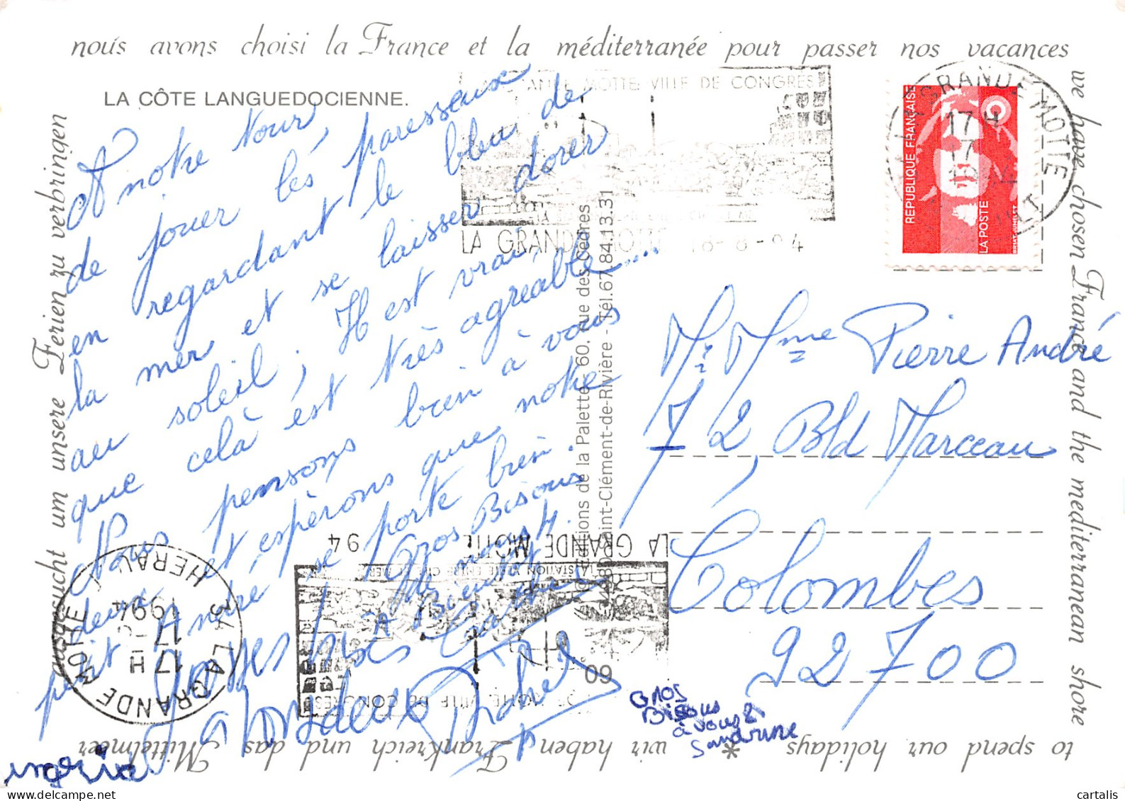 34-COTE LANGUEDOCIENNE-N° 4451-C/0239 - Altri & Non Classificati