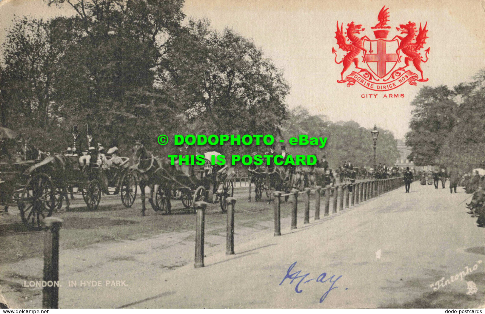 R558181 London In Hyde Park. Tuck. Heraldic View Postcard. Series 2173. 1906 - Andere & Zonder Classificatie