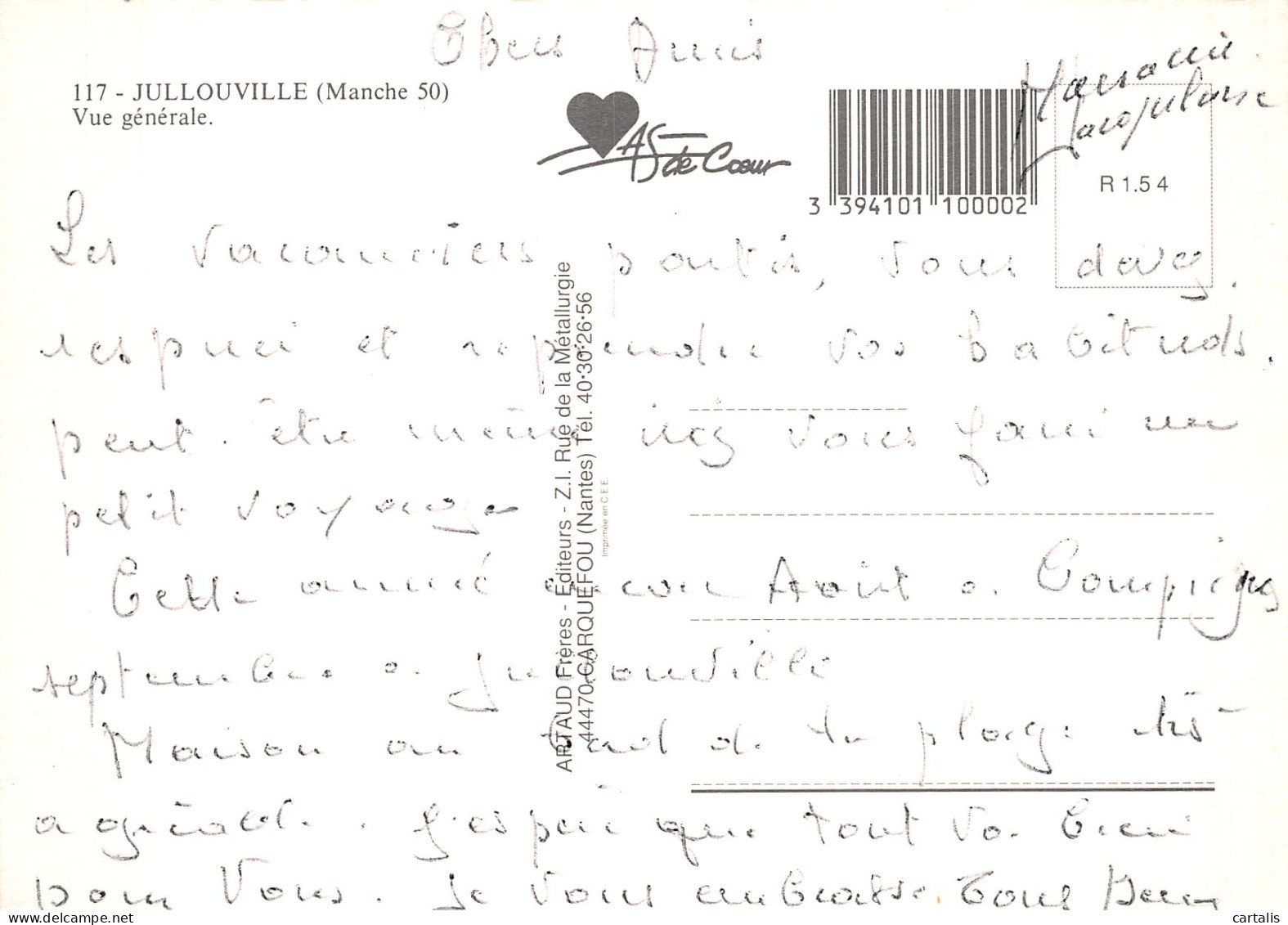 50-JULLOUVILLE-N° 4451-C/0061 - Other & Unclassified