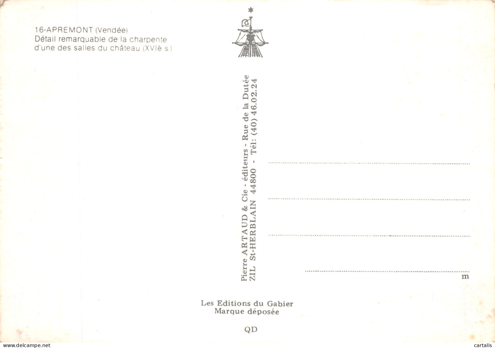 85-APREMONT-N° 4452-B/0377 - Sonstige & Ohne Zuordnung