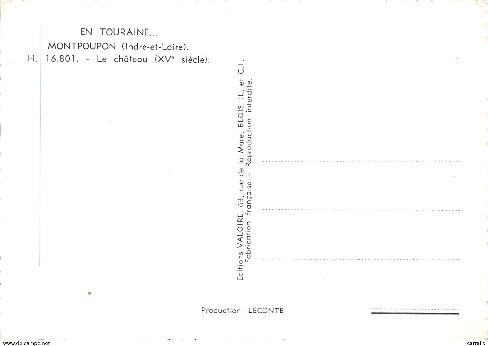 37-MONTPOUPON-N° 4452-B/0201 - Andere & Zonder Classificatie