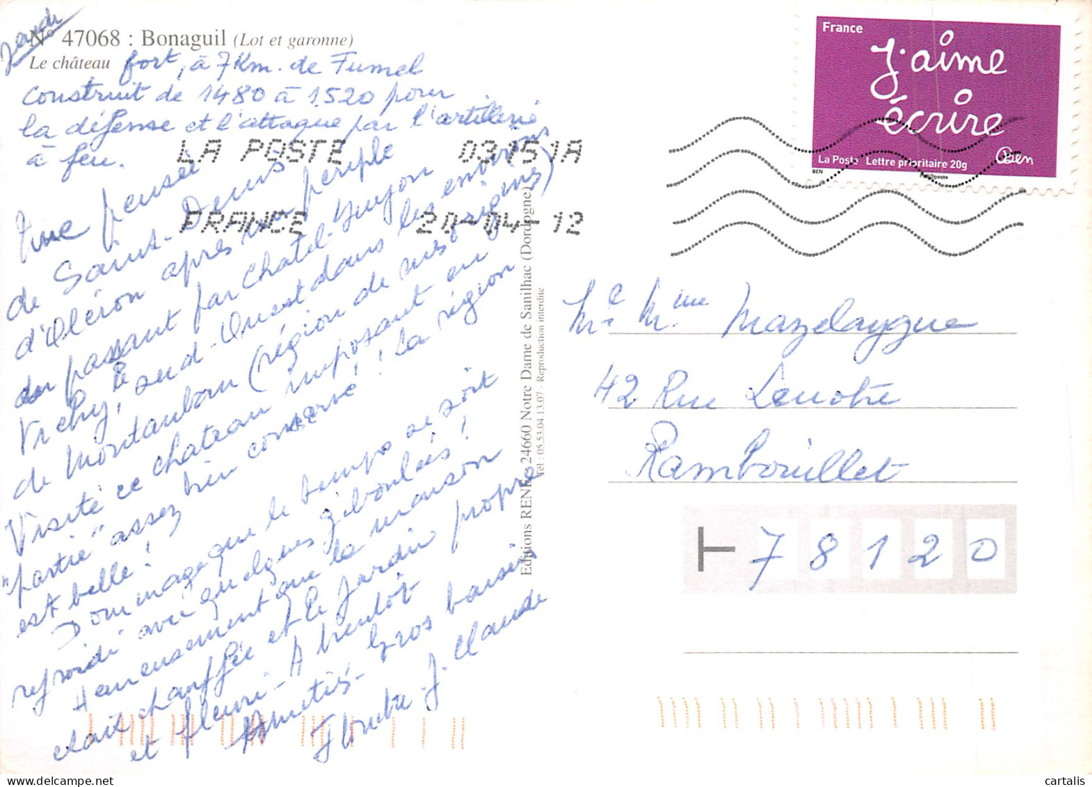 47-BONAGUIL-N° 4452-B/0183 - Other & Unclassified