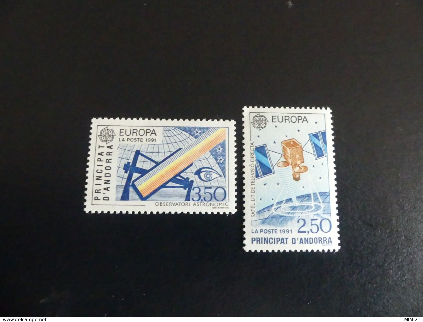 SERIE DE 2 TP NEUF SANS CHARNIERE N°402/403 YT "EUROPA-L'EUROPE ET L'ESPACE" (cote 24.00 Euros) - Unused Stamps