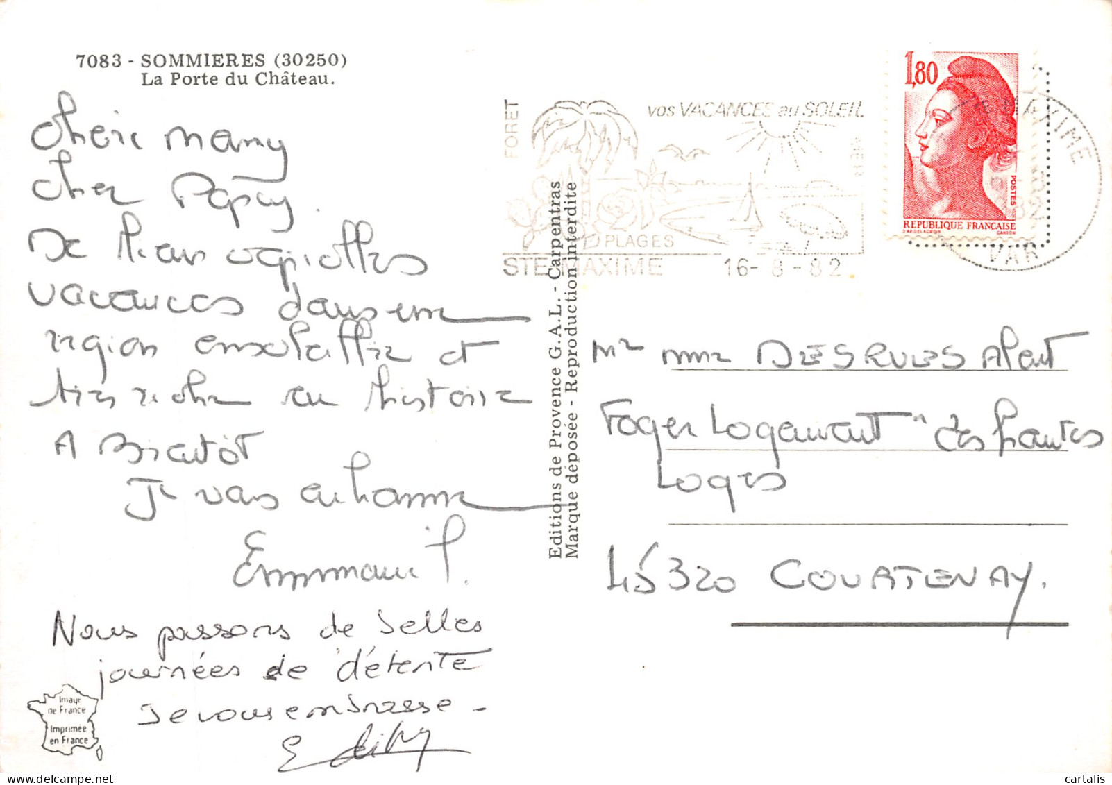 30-SOMMIERES-N° 4452-A/0383 - Sommières