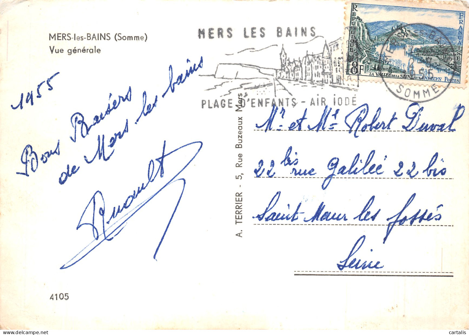 80-MERS LES BAINS-N° 4452-A/0293 - Mers Les Bains