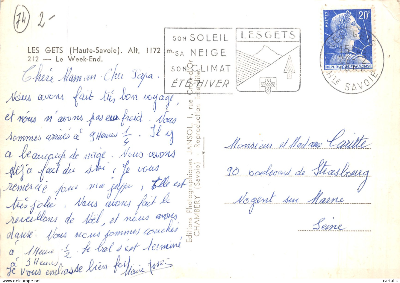 74-LES GETS-N° 4452-A/0235 - Les Gets