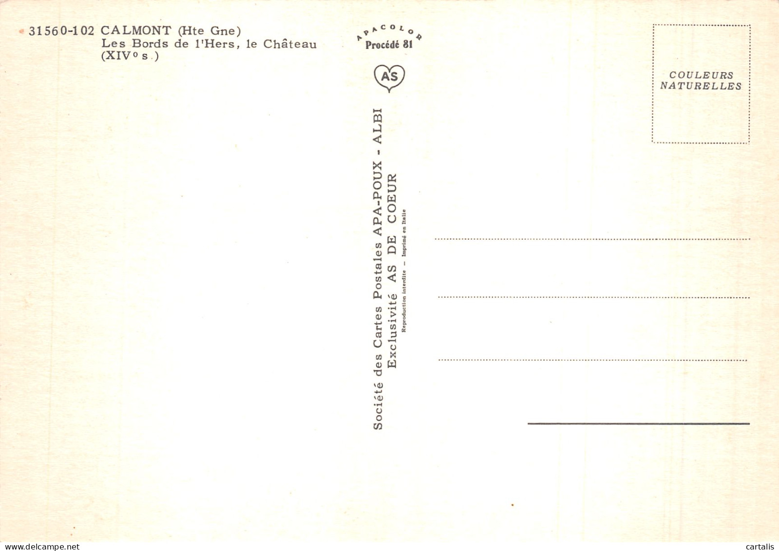 31-CALMONT-N° 4452-D/0145 - Other & Unclassified
